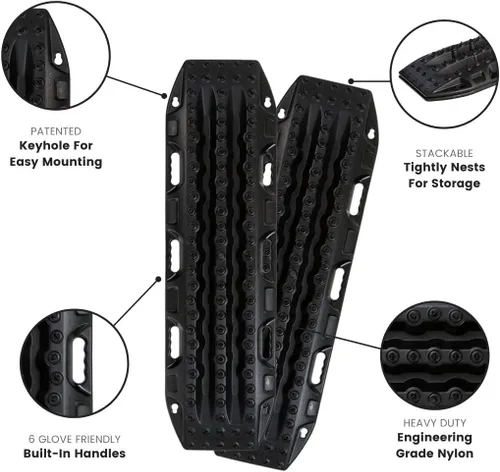 Vista 3 de Maxtrax MKII - Tabla de recuperación para vehículos negra