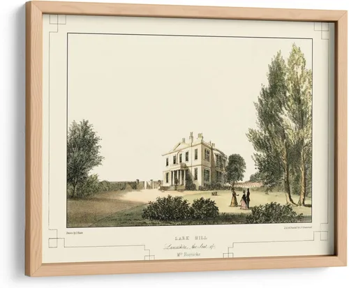 Vista 5 de Canvas Lab Lancashire Castles VI by C.J. Greenwood 15 x 11 in Fine Art Framed Print, Frame Color: Black, With Mat Architecture, Scenery