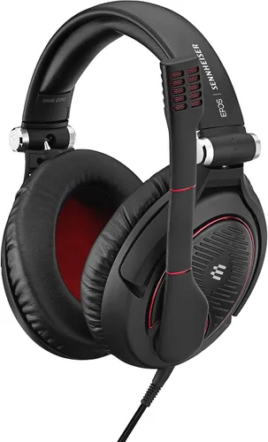 Vista 5 de Sennheiser G4me Zero auriculares para videojuegos de PC, negro rojo (Black wRed)
