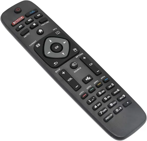 Vista 2 de Reemplazo de control remoto universal para Philips TV, compatible con varios televisores inteligentes Philips LCD LED 4K UHD Smart TV