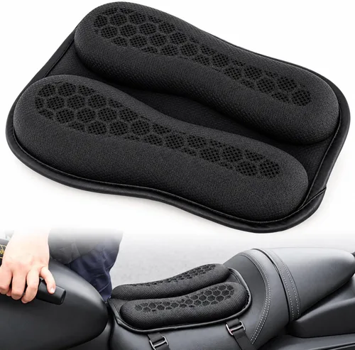 Vista 8 de SUNPIE Cojín de asiento de motocicleta plegable gel suave asientos cubierta