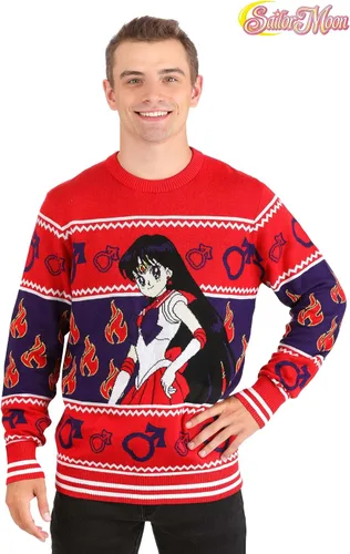Vista 4 de Suéter feo Sailor Mars para adultos