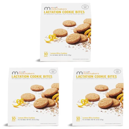 Vista 15 de Munchkin Milkmakers - Bocaditos de galletas para lactancia, caramelo salado de chocolate, 10