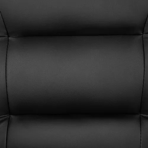 Vista 11 de Flash Furniture Darwin Flash Fundamentals LeatherSoft - Silla de recepción ejecutiva, moderna silla copetuda para sala de estar u oficina