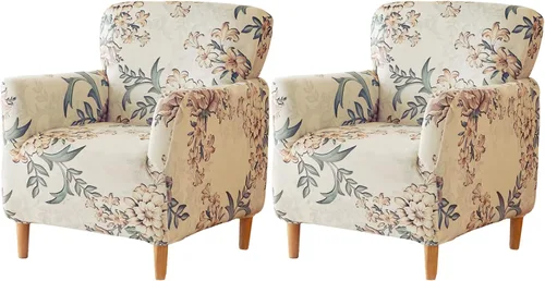 Vista 65 de FUANGUI Funda para Sillón de Banquete con Brazos Fundas para Sillas Elásticas Funda para Sillón Club Funda Suave para Sillón Sofá Cubiertas