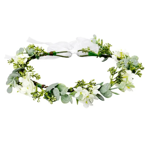 Vista 10 de WOVOWOVO Diademas florales de corona de rosas oscuras para mujer, diadema de rosas falsas rojas para festivales, Halloween, cosplay, disfraces