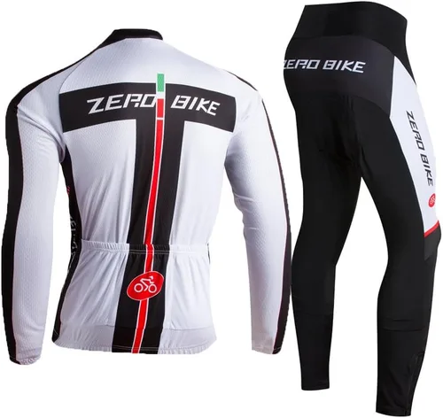 Vista 2 de Men's Soft Long Sleeve Breathable Bicycle Cycling Jersey Polyester Clothing Outdoor Sports Fall Autumn