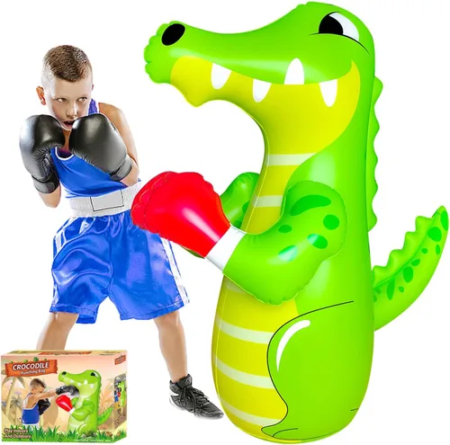 Vista 9 de 48 in Punching Bag for Kids, Free Standing Inflatable Dummy, Inflatable Punching Bag, De-Stress Boxing Bag for Kid