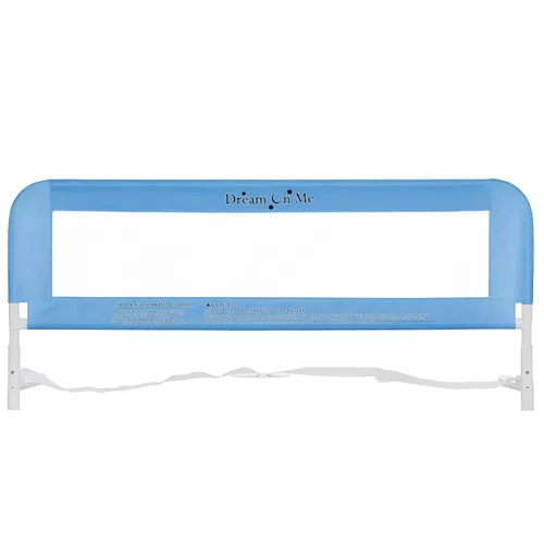 Vista 2 de Dream On Me Riel de cama de malla ajustable, dos niveles de altura, listo para usar, compatible con camas de tamaño individual para adultos, Rosa
