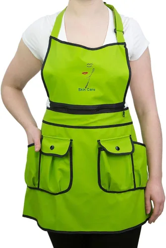 Vista 12 de CHARLENE Courtney Convertible Zip Delantal #9044 Frambuesa/Negro