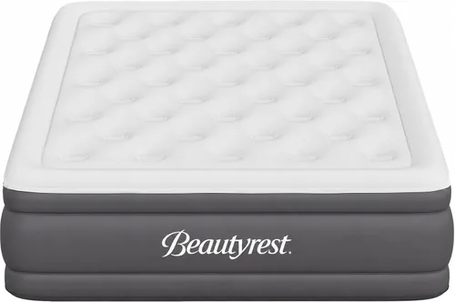 Vista 9 de Beautyrest Sky Rise - Colchón de aire tamaño individual con bomba integrada, cama inflable elevada de 18 pulgadas con parte superior cómoda, soporte