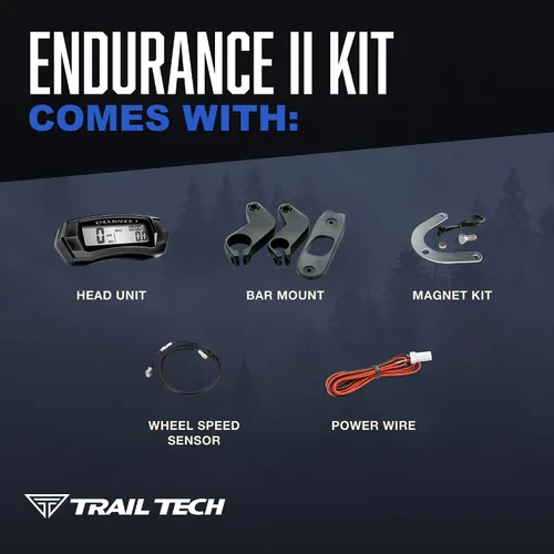 Vista 4 de Trail Tech Kit de velocímetro digital Endurance II 202-118