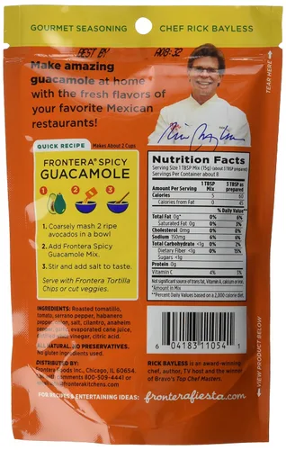 Vista 2 de Frontera Mezcla de guacamole picante, 4.5 onzas (paquete de 8)