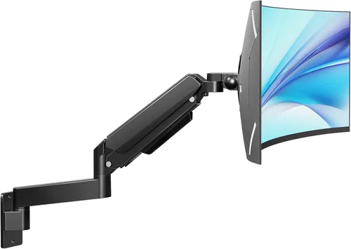 Vista 10 de MOUNT PRO Soporte de pared para monitor para pantallas ultrawide de 17-43", Soporte de pared para monitor de brazo único que soporta hasta 33.1