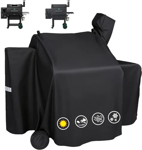 Vista 12 de Cubierta de parrilla Utheer para ahumador vertical de gas Pit Boss 3-Serie, cubierta impermeable anti-UV de 600D de longitud completa y resistente