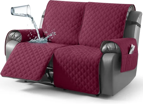 Vista 35 de TAOCOCO - Funda antideslizante para silla reclinable, funda para sofá, funda para silla reclinable pequeña con correas elásticas, protector