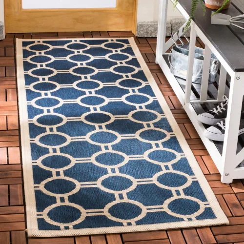 Vista 44 de SAFAVIEH Courtyard Collection CY6924 - Alfombra decorativa para interiores y exteriores, impermeable, fácil de limpiar, 2 pies 3 pulgadas x 6 pies 7