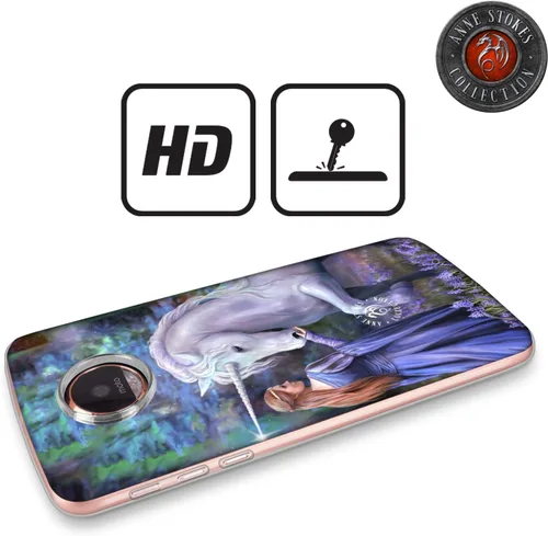Vista 2 de Head Case Designs Anne Stokes Bluebell Wood Fantasy 2 - Funda de gel suave con licencia oficial compatible con Motorola Moto Edge 30 Fusion