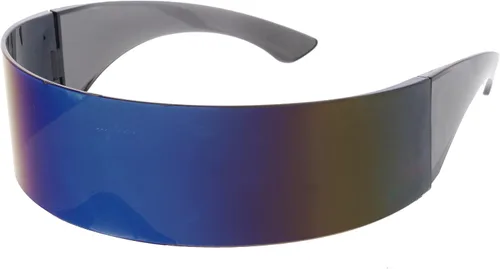 Vista 2 de zeroUV – Anteojos de sol diseño futurista., Azul, Unitalla