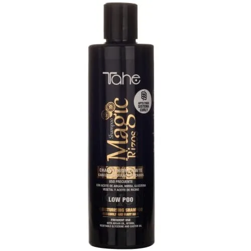 Vista 2 de Tahe Pack Curly - Champú Low Poo 10.1 fl oz + máscara 3 en 1 10.1 fl oz + Activador de rizos 6.8 fl oz