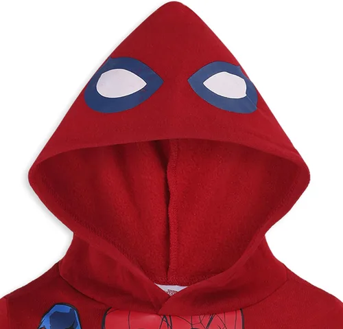 Vista 4 de Marvel Sudadera con capucha Spider-Man para niños pequeños y grandes - Rojo