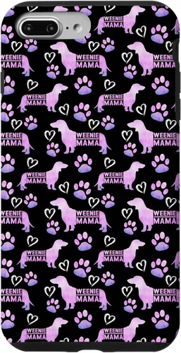 Vista 12 de Dachshund Mom Weenie Mama Weiner Dog - Funda de regalo para iPhone 16, color rosa