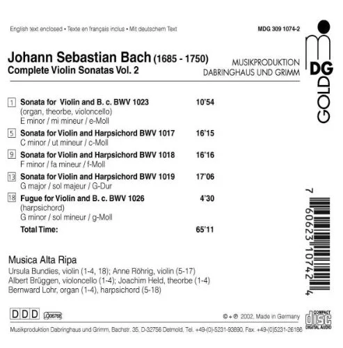Vista 2 de Complete Violin Sonatas 2
