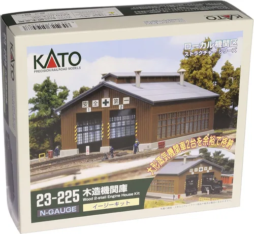 Vista 2 de Kato Kit de casa de motor Unitrack de 2 puestos de escala N