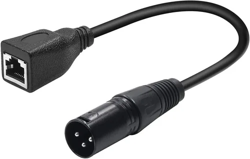 Vista 6 de Cable adaptador XLR a RJ45 de 3 pines, cable XLR hembra a RJ45, cable de extensión de conector de red RJ45, uso Ethernet Cat5 para serie