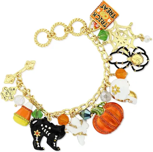 Vista 2 de Ritzy Couture - Pulsera esmaltada para mujer, diseño de Halloween