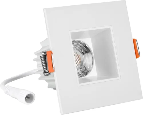 Vista 3 de Maxxima Downlight LED empotrado antideslumbrante de 2", blanco, 500 lúmenes