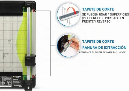 Vista 6 de Carl Manufacturing 12210 Recortadora de Servicio Pesado de 12 Pulgadas, Capacidad de 36 Hojas, 14 Pulgadas x 12-1/4 Pulgadas x 3/4 Pulgadas GY