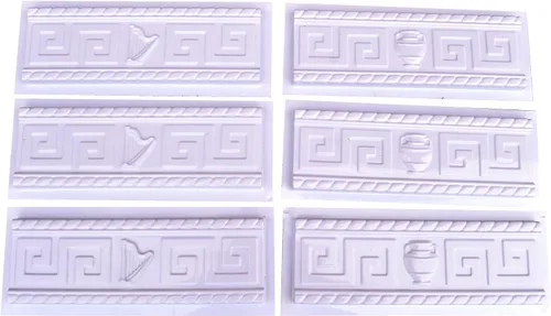 Vista 8 de Juego de moldes de chapa de ladrillo 6 piezas de paneles de pared de hormigón ABS DIY molde de piedra W10