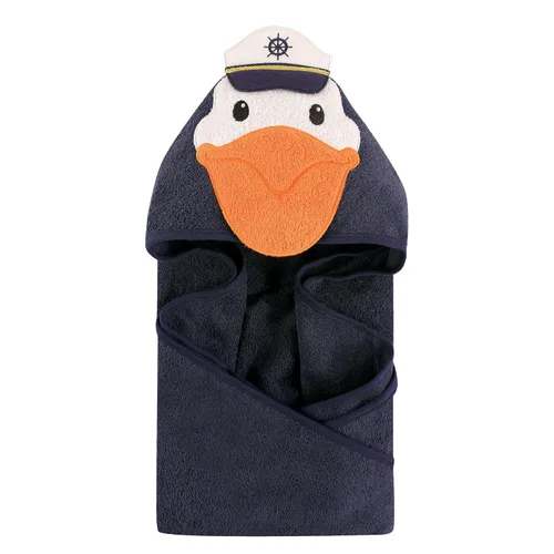 Vista 97 de Hudson Baby Toalla con capucha unisex de algodón con cara de animal para bebé, cocodrilo, talla única