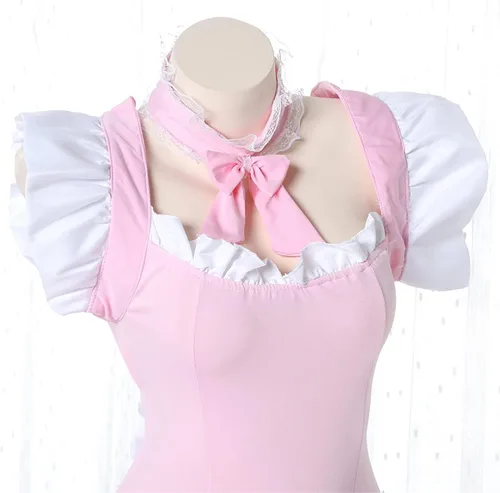 Vista 6 de Lindo traje de criada mujeres lencería sexy para sexo Lolita kawaii Anime Cosplay uniforme trajes