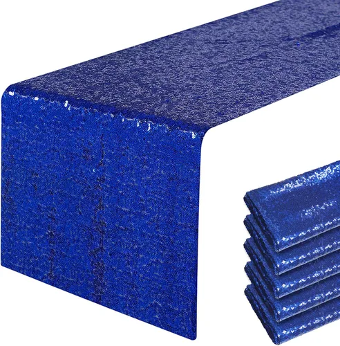Vista 44 de Pufogu - Camino de mesa de lentejuelas brillantes de 12 x 72 pulgadas para fiestas de cumpleaños, decoración de bodas, despedidas de soltera