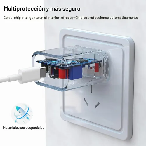 Vista 3 de iGENJUN - Paquete de 3 cargadores de iPhone [certificado MFi], bloque de cargador de pared USB C de 20 W PD con cable tipo C a Lightning de 6 pies