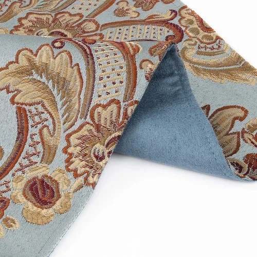 Vista 3 de kilofly 6 manteles individuales elegantes de jacquard de brocado floral (11.8 x 15.7 pulgadas)