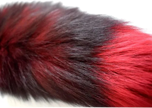 Vista 4 de Valpeak 17'' Real Fox Tail Keychain Fluffy wolf Tail Cosplay Fox Costume for Kids