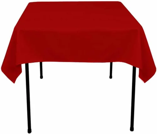Vista 20 de Mantel cuadrado de poliéster 72"x72" (azul Acqua)