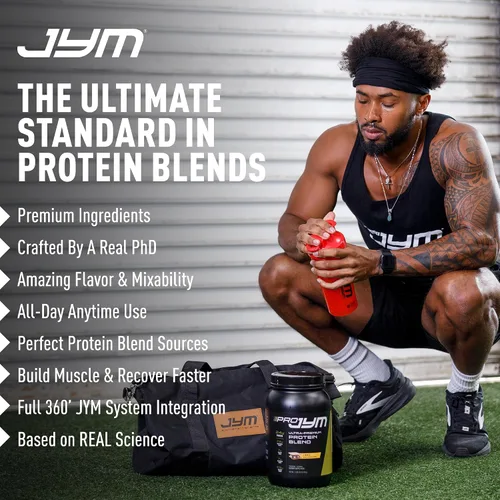 Vista 5 de JYM Supplement Science Pro JYM Chocolate Mousse Proteína en polvo – Aislados de proteína de suero de leche, caseína y proteína de leche
