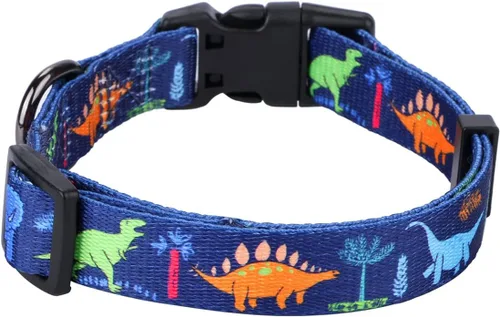 Vista 25 de Collar de perro para perros pequeños con patrón floral para hembras y perros, talla S A1_Girasol