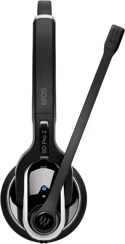 Vista 2 de Sennheiser Enterprise Solution SD Pro2 ML - Auriculares inalámbricos de doble cara con múltiples conectividad para teléfono de escritorio y Skype