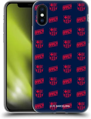 Vista 195 de Head Case Designs Funda de gel suave con licencia oficial del FC Barcelona Barca Crest Graphics [protección de grado militar] compatible con Apple