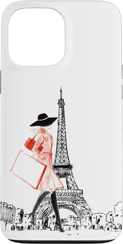 Vista 24 de Vintage Paris Woman - Funda de la Torre Eiffel para iPhone 17