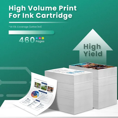 Vista 3 de 67XL Cartucho de tinta tricolor de alto rendimiento, 2 unidades de repuesto para HP 67 XL 67XL Cartucho de tinta de color para impresora DeskJet