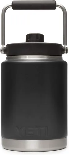 Vista 2 de YETI Rambler Jarra de Medio Galón, Aislada al Vacío, A Prueba de Fugas, Acero Inoxidable con MagCap Rosa (Tropical Pink)