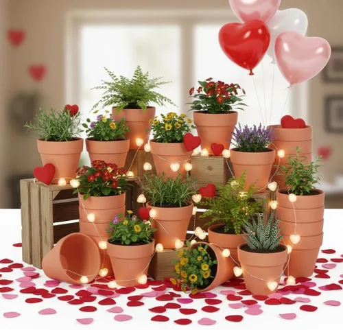 Vista 3 de YESIACE Juego de 24 macetas de terracota de 4 pulgadas, maceta de terracota con agujeros de drenaje, perfecta para plantar, pintar, bodas y fiestas