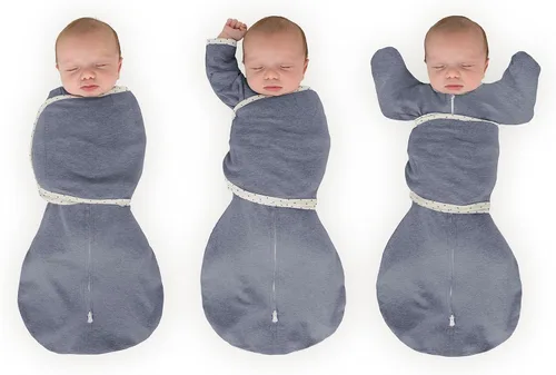 Vista 31 de SwaddleDesigns Saco Envolvente Omni de 6 Vías con Brazos Arriba para Recién Nacido, Más Opciones para Calmar el Reflejo de Sobresalto, Mejora