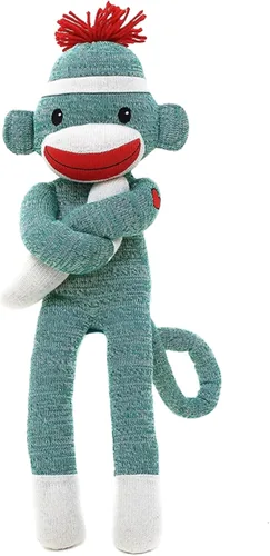 Vista 12 de Adorable Mono Calcetín, el Original Tradicional Juguete de Peluche de Animal Tejido a Mano, Regalo para Niños, Bebés, Adolescentes, Niñas y Niños